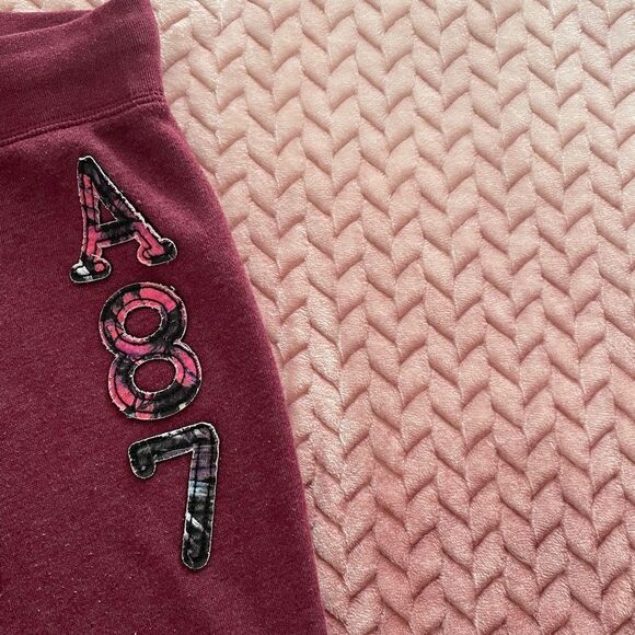 Aeropostale Burgundy Tropical A87 Jogger Sweatpants Womens Size XS - Picture 5 of 8